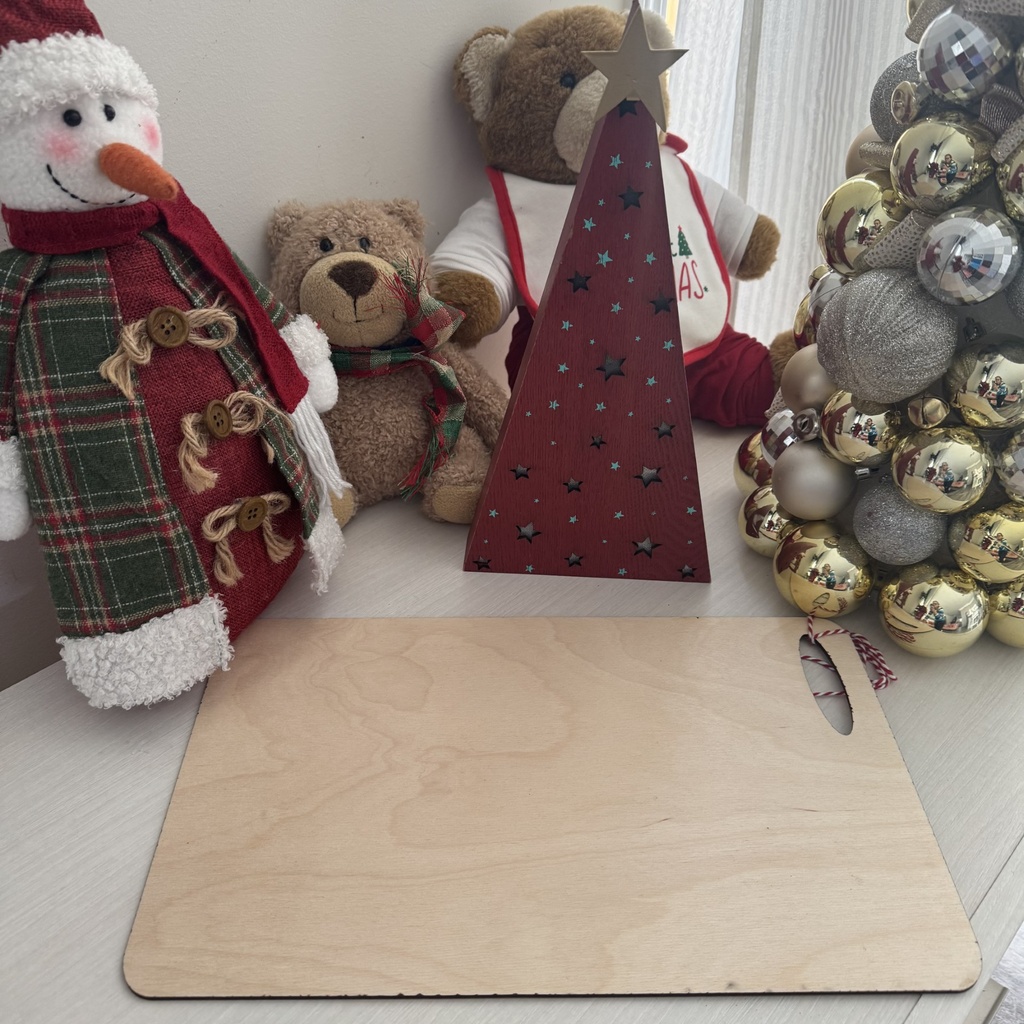 Personalized Santa treat tray