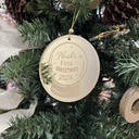 Personalized Baby’s First Christmas Ornament