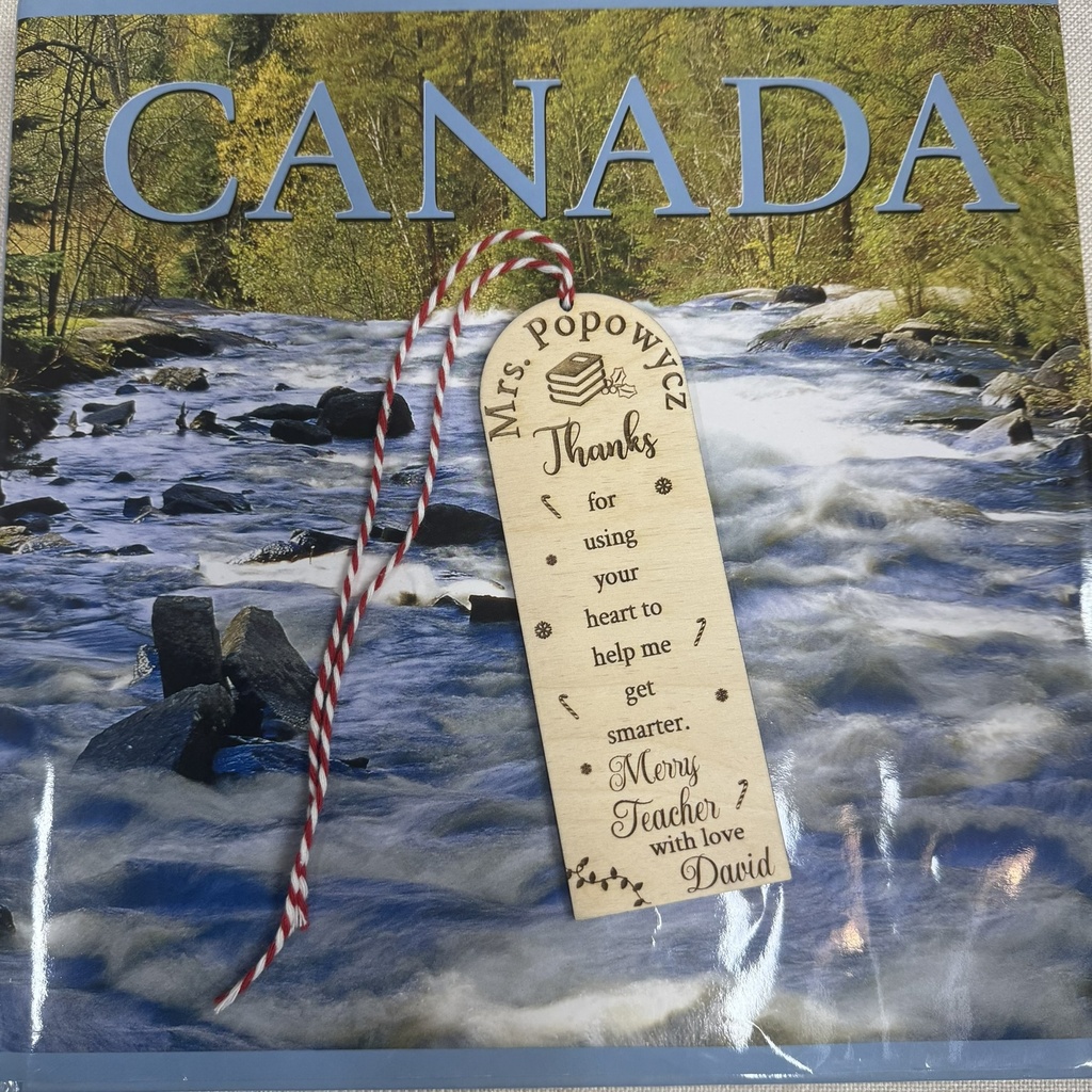 Personalized Bookmark for a Merry Teacher