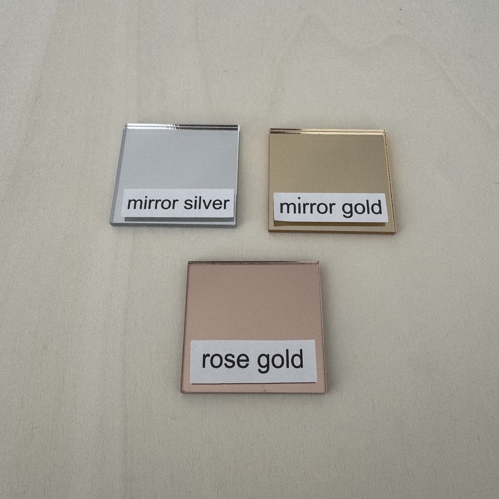 Personalized Mirror Acrylic Tags for Favors