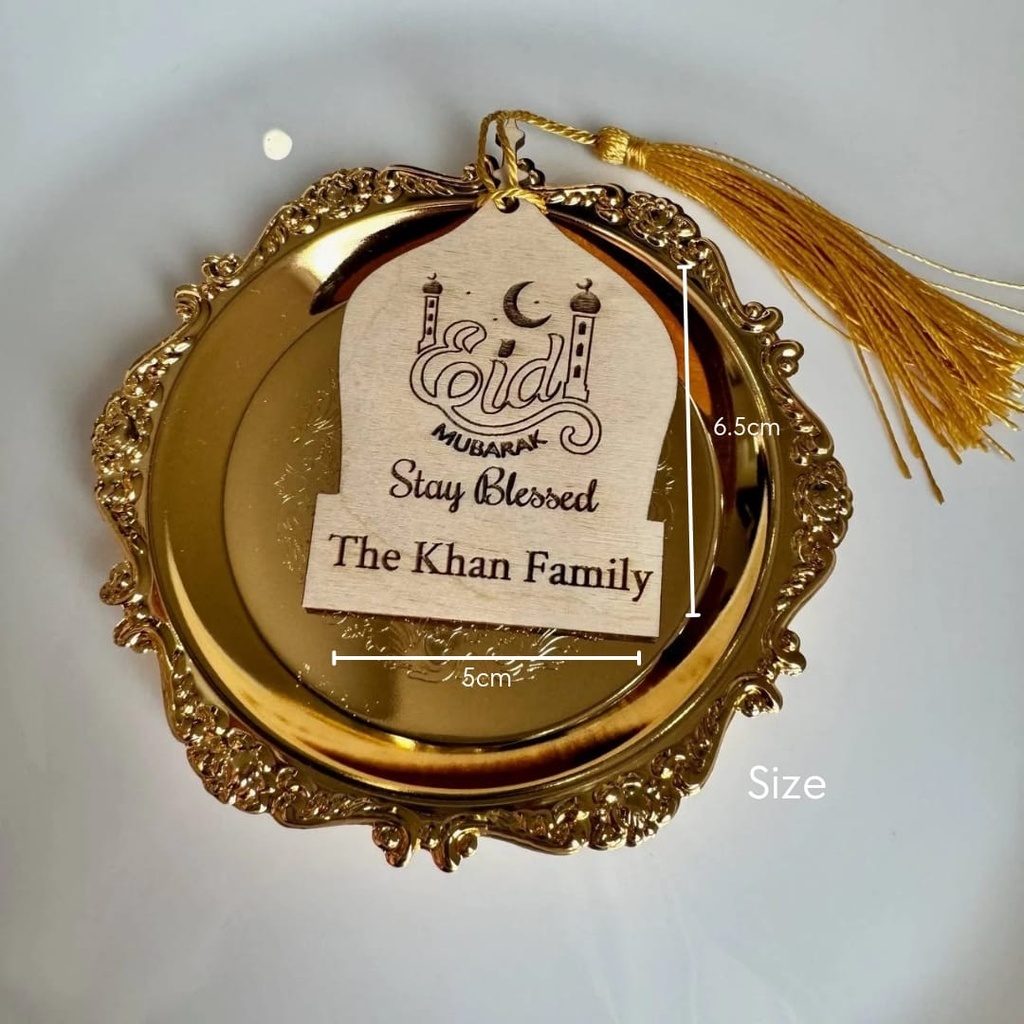 PERSONALIZED RAMADAN MUBARACK 2D SIGN DOOR, RAMADAN KAREEM TAGS AND EID MUBARACK PARTY FAVORS