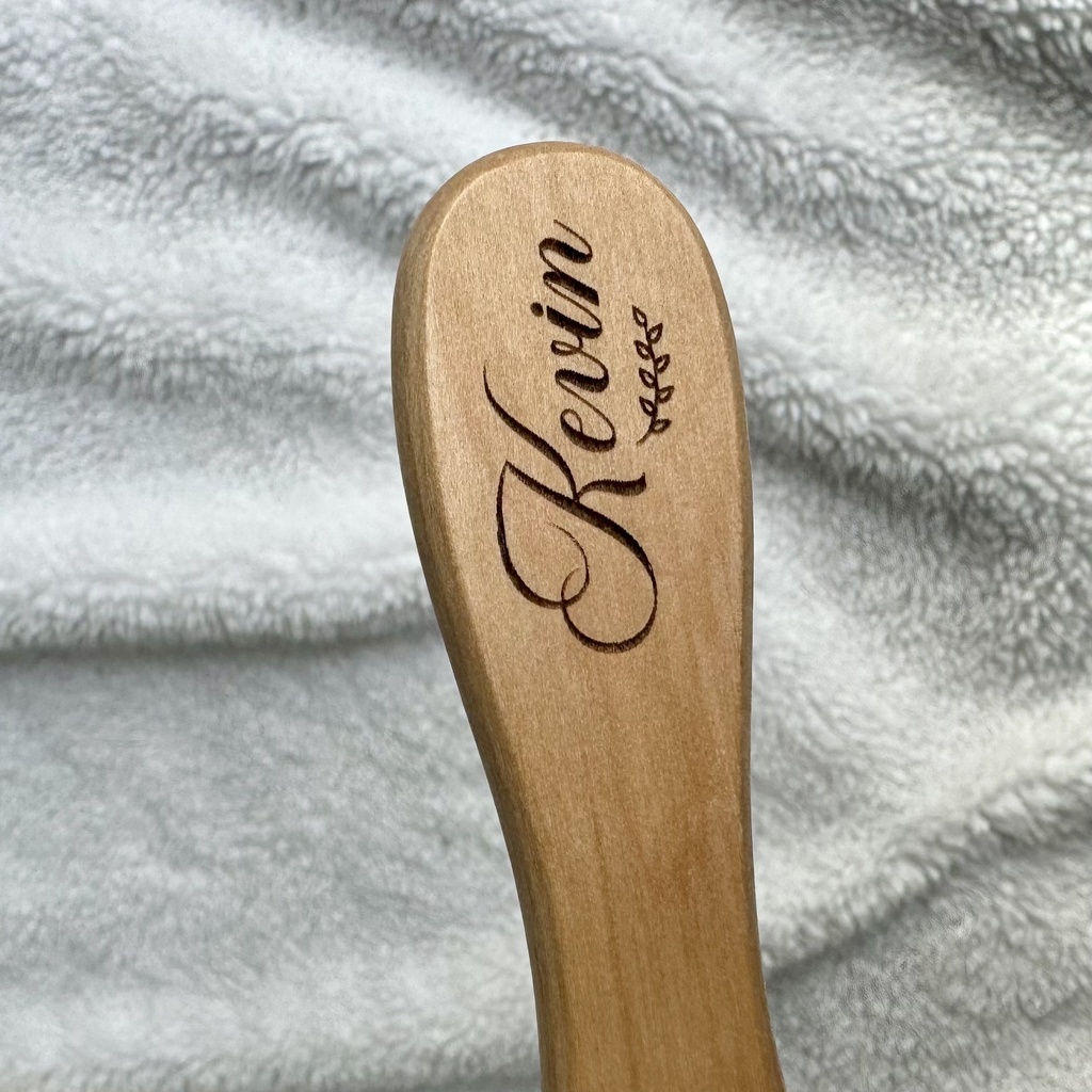 Baby brush and Baby Comb Wooden, engraved and Personalized.