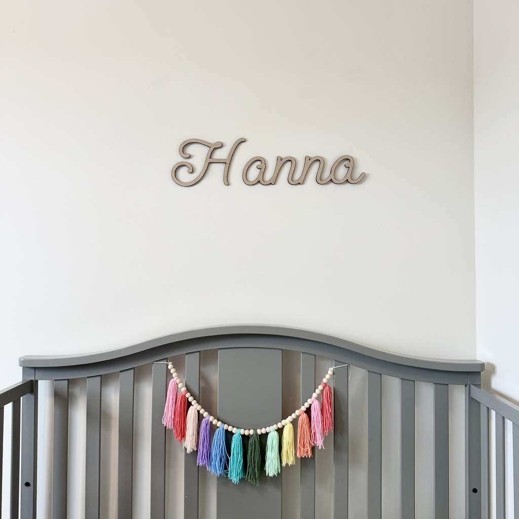 Wooden Wall Nursery Name