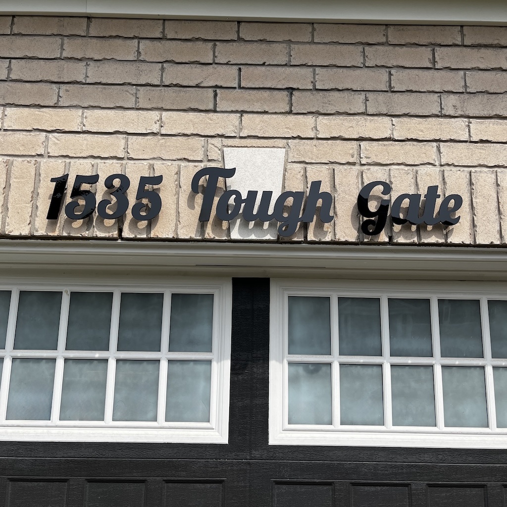 Custom Acrylic Address Sign