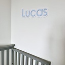 Personalized doble layer Acrylic Wall Name
