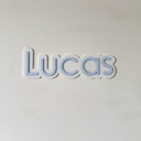 Personalized doble layer Acrylic Wall Name