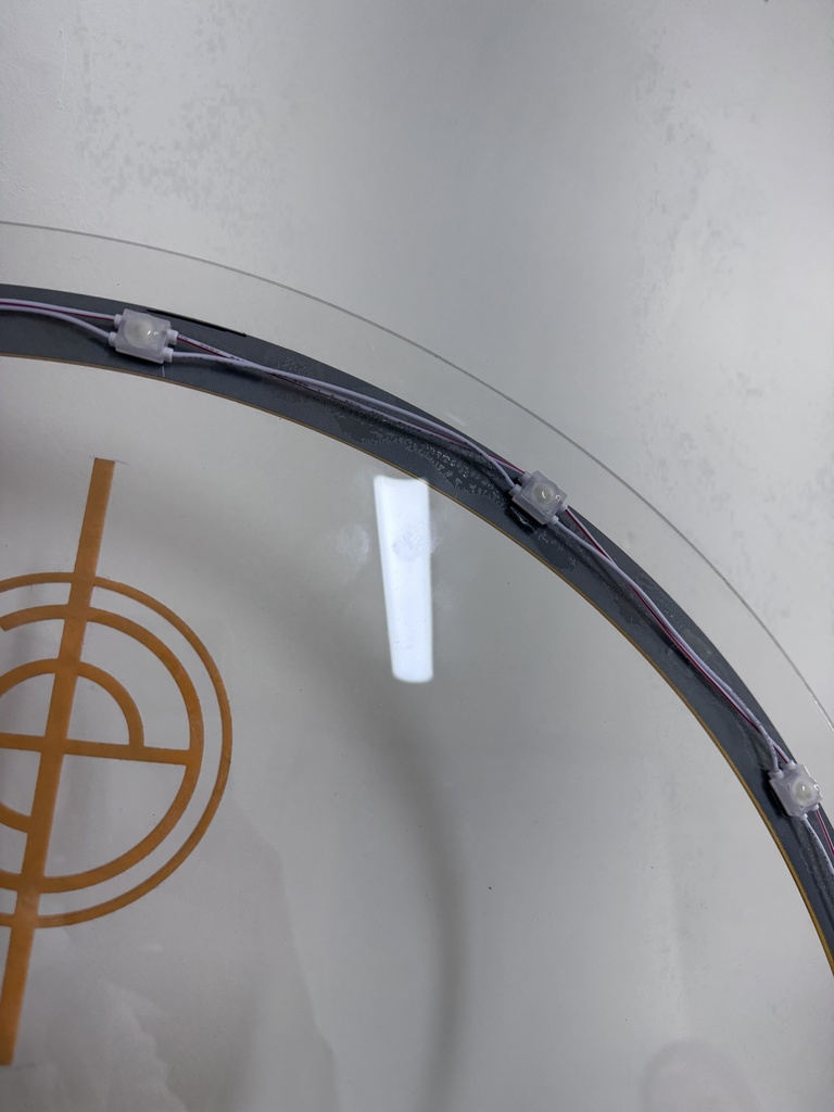 Round Custom Backlit Logo Acrylic Sign