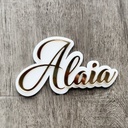 Personalized doble layer Acrylic Wall Name