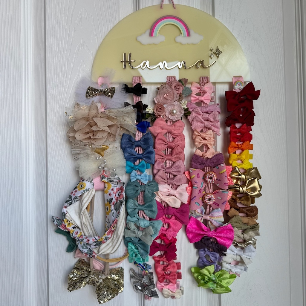 Acrylic Bow Organized Personalized