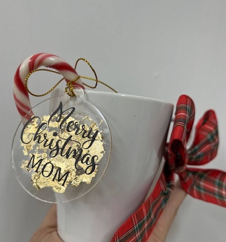 2" Blank Clear Acrylic Round Ornaments, Pack of 10 Pieces, 2mm Thickness, Blanks Disc for DIY Craft Pictures/Designs