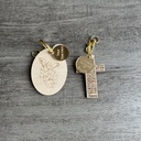 Pack of 12 -"Our Father" Cross Keychain