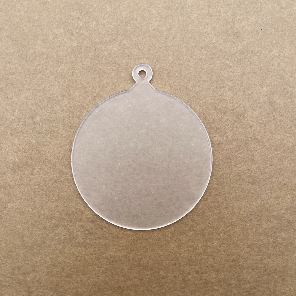4" Blank Clear Acrylic Round Ornaments, 2mm Thickness, Blanks Disc for DIY Craft Pictures/Designs