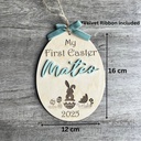 Personalized My First Easter Milestone | Baby's First Easter Keepsake | Custom wood disk | Newborn Photo Prop | Baby Shower Gift |