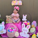 Personalized My First Easter Milestone | Baby's First Easter Keepsake | Custom wood disk | Newborn Photo Prop | Baby Shower Gift |