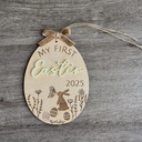 Personalized My First Easter Milestone | Baby's First Easter Keepsake | Custom wood disk | Newborn Photo Prop | Baby Shower Gift |