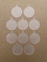 4" Blank Clear Acrylic Round Ornaments, 2mm Thickness, Blanks Disc for DIY Craft Pictures/Designs