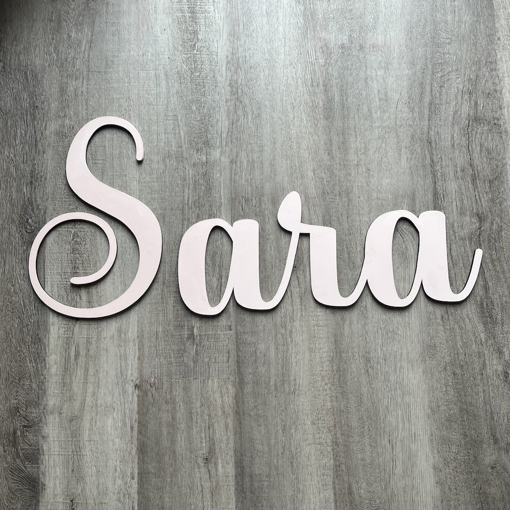 Wooden Wall Nursery Name