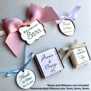 Personalized Mirror Acrylic Tags for Favors
