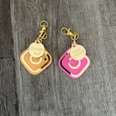 Custom Acrylic QR Social Media Keychain with Positive Quotes | Scan & Follow | Instagram Keychain