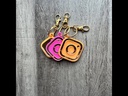 Custom Acrylic QR Social Media Keychain with Positive Quotes | Scan & Follow | Instagram Keychain