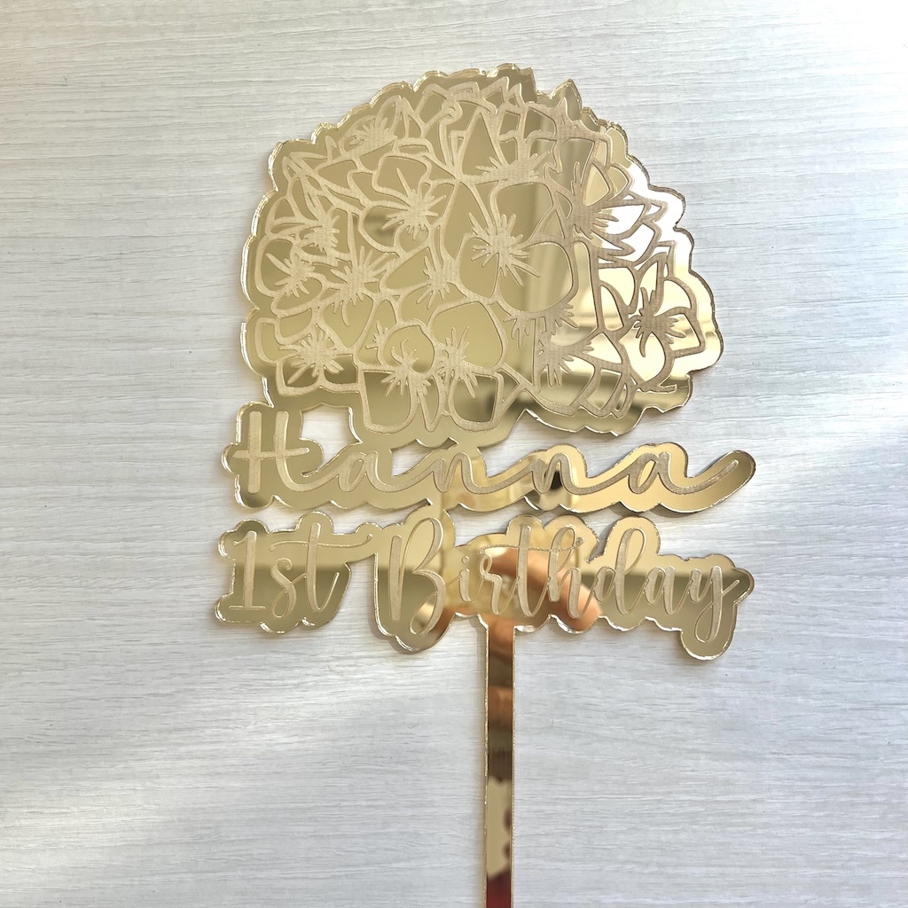 Personalized Acrylic Cake topper to enhance your decoration