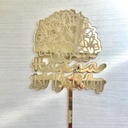 Personalized Acrylic Cake topper to enhance your decoration