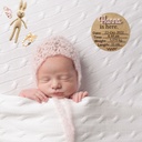 Wood and Acrylic Personalized newborn announcement Sign | Baby info engraved | Wooden Birth Sign