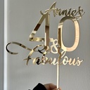 Personalized Acrylic Cake Topper