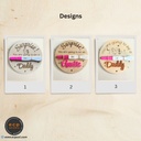 Pregnancy Announcement Dics, Wood and Acrylic Personalization |