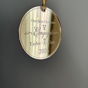 Personalized Engagement’s First Christmas Ornament
