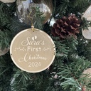 Personalized Baby’s First Christmas Ornament