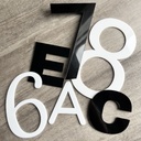 Acrylic House Number Sign | Floating Address Sign | Black or White Acrylic (copy)