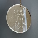 Personalized Baby’s First Christmas Ornament