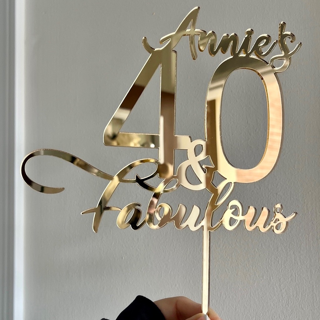 Acrylic Cake Topper Personalized | Custom Wedding, Birthday topper | Decor Birthday Party