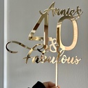 Acrylic Cake Topper Personalized | Custom Wedding, Birthday topper | Decor Birthday Party
