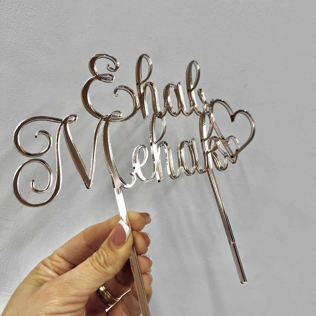 Acrylic Cake Topper Personalized | Custom Wedding, Birthday topper | Decor Birthday Party