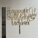 Acrylic Cake Topper Personalized | Custom Wedding, Birthday topper | Decor Birthday Party