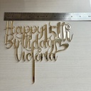 Acrylic Cake Topper Personalized | Custom Wedding, Birthday topper | Decor Birthday Party