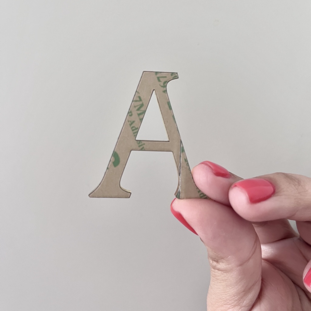 Adhesive Mirror Acrylic Letters & Numbers–Custom Name Sign |Laser Cut Alphabet