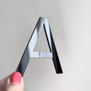 Adhesive Black or White Acrylic Letters & Numbers–Custom Name Sign |Laser Cut Alphabet