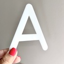 Adhesive Black or White Acrylic Letters & Numbers–Custom Name Sign |Laser Cut Alphabet