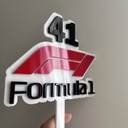 Custom Double Layer Acrylic cake topper