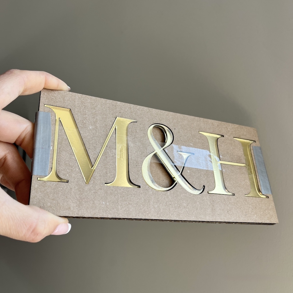 Adhesive Mirror Acrylic Letters & Numbers–Custom Name Sign |Laser Cut Alphabet