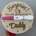 Pregnancy Announcement Dics, Wood-Engrave Personalization |
