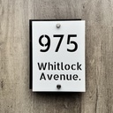 Acrylic House number sign