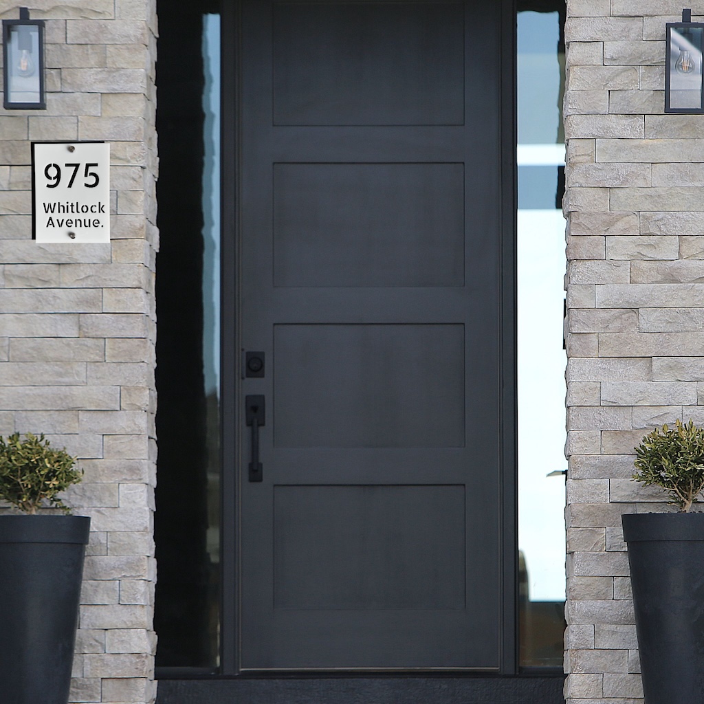 Acrylic House number sign