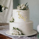 Initials Cake Charm |Monogram Cake topper |Custom Cake topper