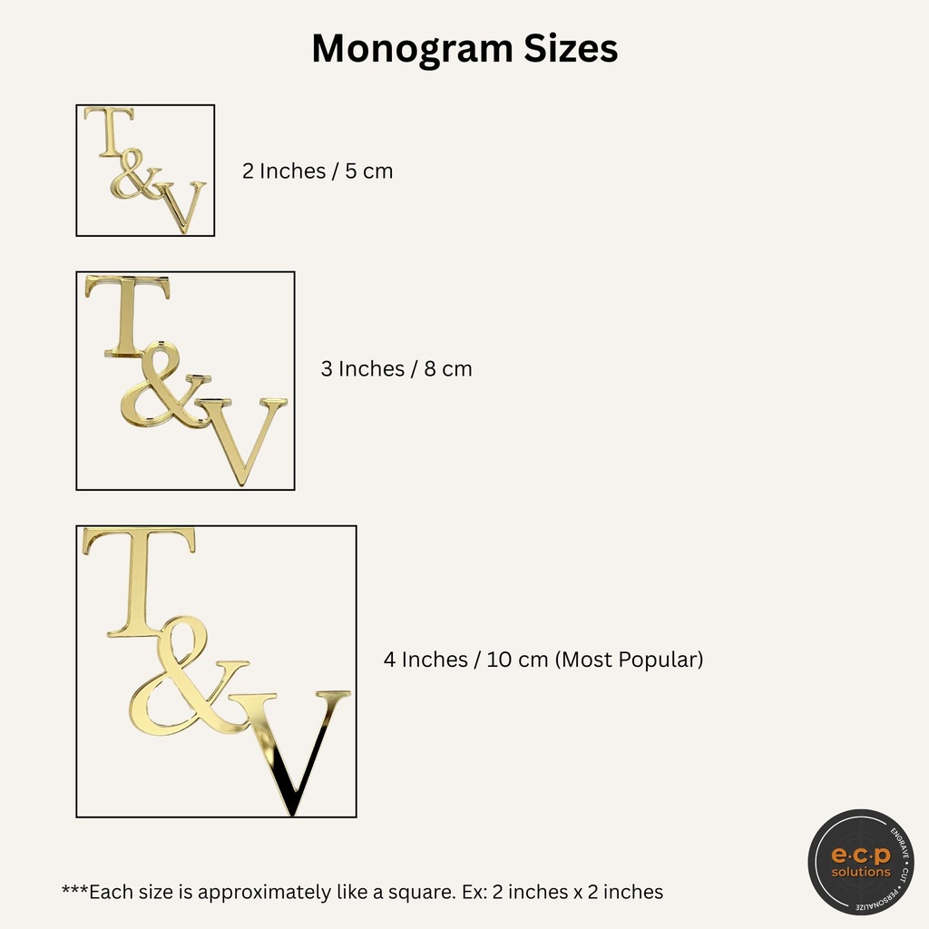 Initials Cake Charm |Monogram Cake topper |Custom Cake topper
