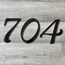 Acrylic House Number Sign | Floating Address Sign | Black or White Acrylic