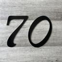 Acrylic House Number Sign | Floating Address Sign | Black or White Acrylic
